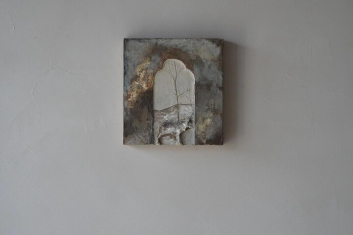 Peinture intitulée "Stood the single li…" par Mobai Lin, Œuvre d'art originale, Acrylique