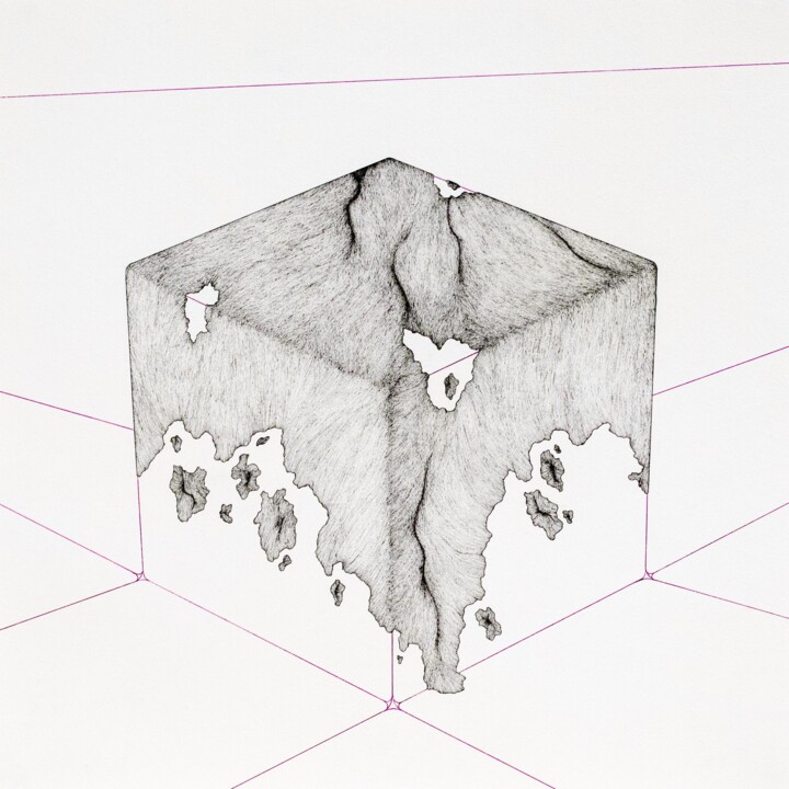 Cartomancie 4 Drawing, 19.7x19.7 in