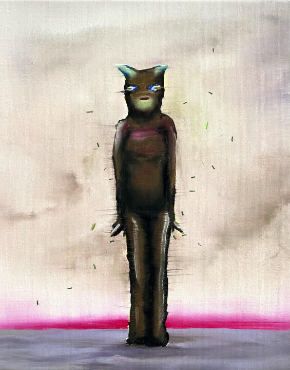 Painting titled "Figure 6" by Daijiro Hama, Original Artwork, Acrylic