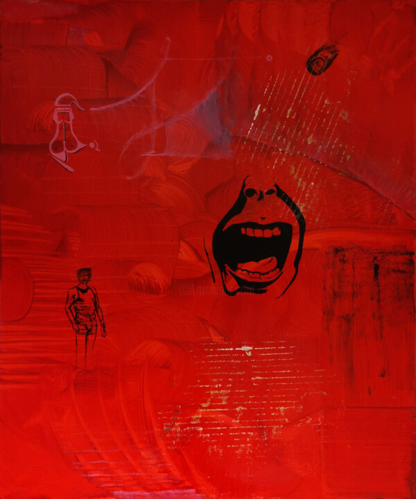 Peinture intitulée "Jour 9" par Theo Fiquemont, Œuvre d'art originale, Huile