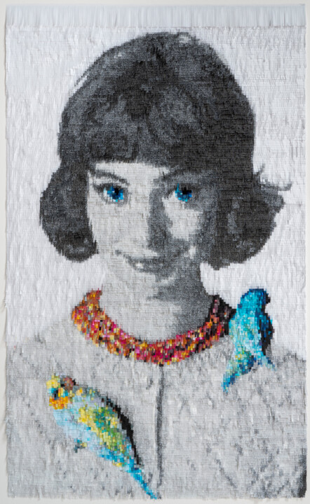 Printmaking titled "La jeune filles aux…" by Nathalie Boutté, Original Artwork, Digital Print