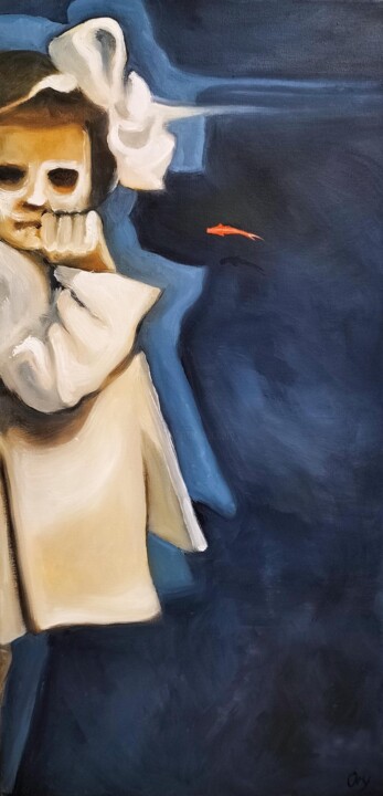 Peinture intitulée "A la noce" par Laurence Ory, Œuvre d'art originale, Tissu