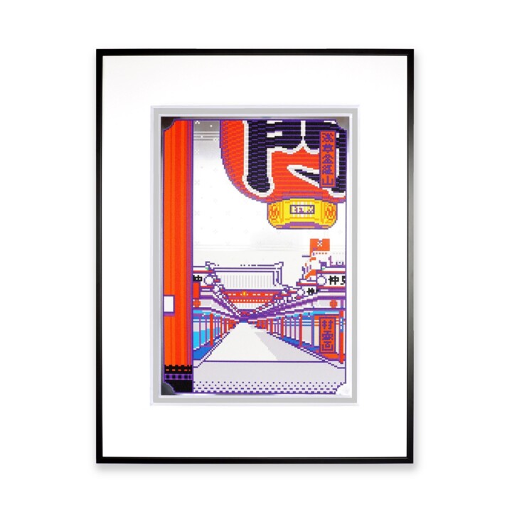 Drawing titled "Asakusa Kinryuzan G…" by Excalibur, Original Artwork, Aluminium