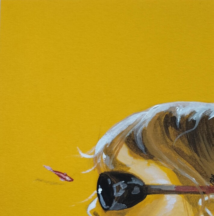 Painting titled "Au soleil 01" by Laurence  Ory, Original Artwork, Oil