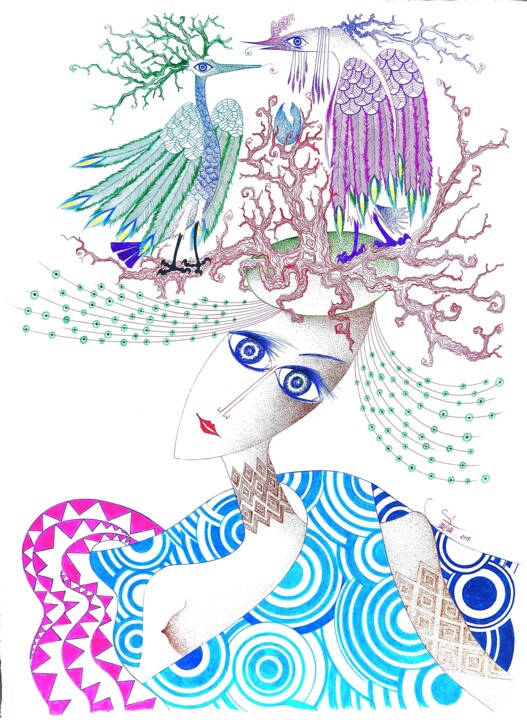 N°1267 HAPPY BIRTHDAY 图画, 29.9x22.1 in
