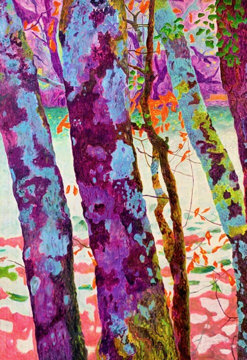 Vibrations de la Nature Schilderij, 77,6x51,2 in