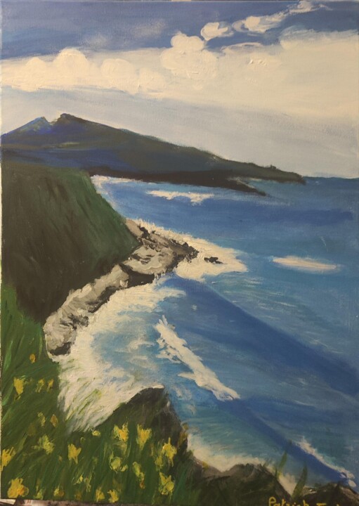 Du vent au bord de mer 绘画, 27.6x19.7 in