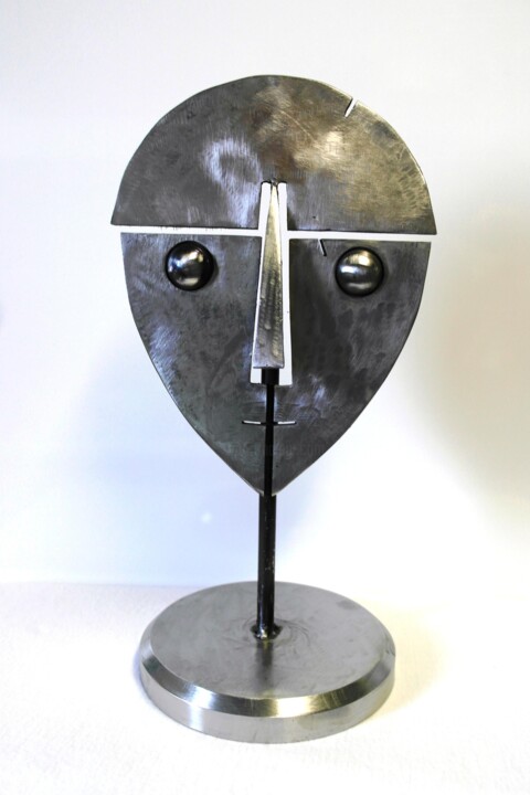 Sculpture titled "CELTE" by Byludo, Original Artwork, Stainless Steel