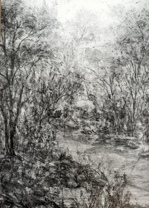 Drawing titled "Silence" by Stéphanie Billarant, Original Artwork, Ink