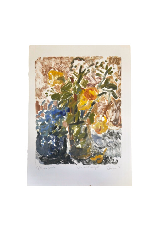 Printmaking titled "Sidonie Bilger - Va…" by Sidonie Bilger, Original Artwork, Engraving