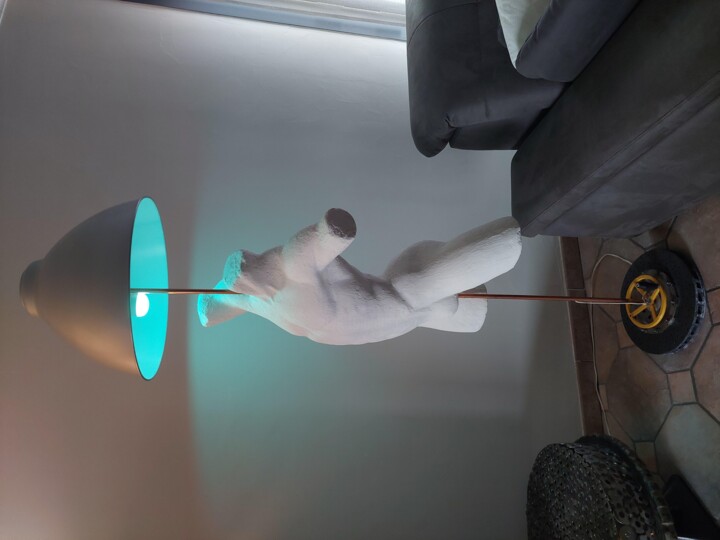 Sculpture intitulée "VISION" par Byludo, Œuvre d'art originale, Acier inoxydable