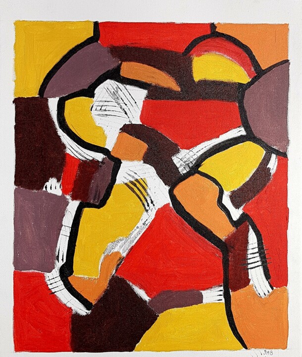 Painting titled "NRJ 2" by Jean Marc Bramy, Original Artwork, Acrylic