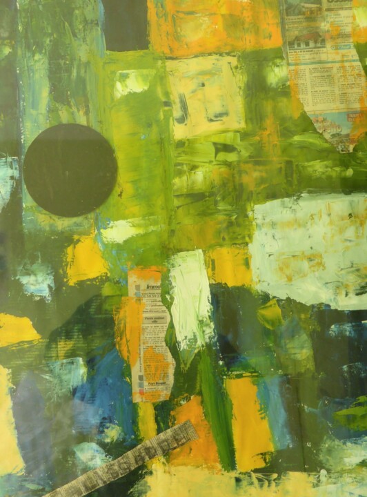 Painting titled "PALISSADE" by Jean Marc Bramy, Original Artwork, Oil
