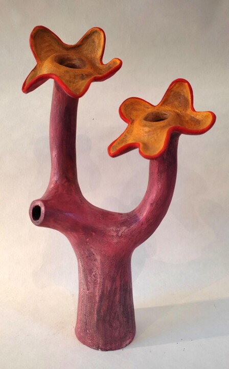 Sculpture titled "Véronique " by Delphine Epron, Original Artwork, Acrylic