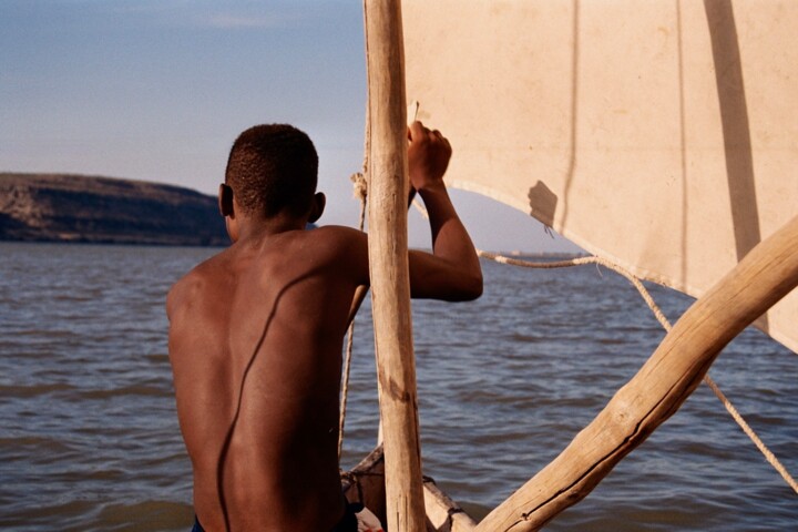 Madagascar - pécheur, Baie de Saint-Augustin (sud-ouest) Fotografie, 0,4x0,4 in