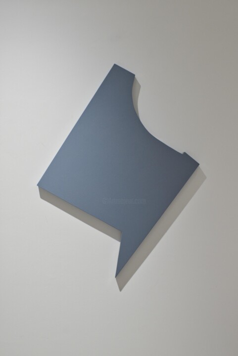 Escultura intitulada "La virgule" por Yannig Hedel, Obras de arte originais