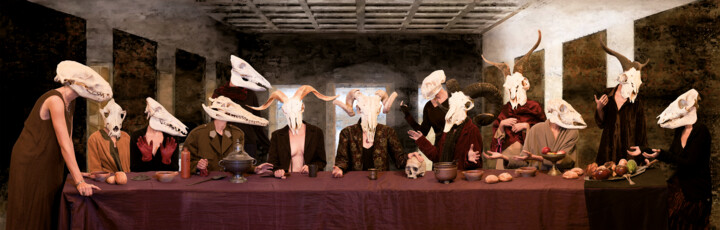 Photographie intitulée "Homo Animalis. La C…" par Laurent Delhaye, Œuvre d'art originale, Impression numérique