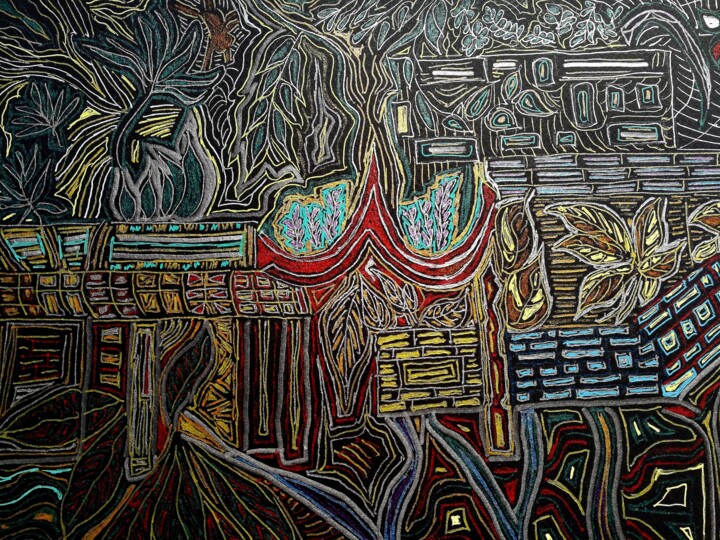 Secret Garden Hong Kong Disegno, 12,6x9,5 in