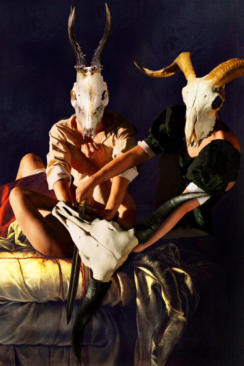 Printmaking titled "Homo Animalis. Judi…" by Laurent Delhaye, Original Artwork, Digital Print