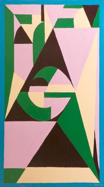 Rush Spring Painting, 59.1x33.5 in