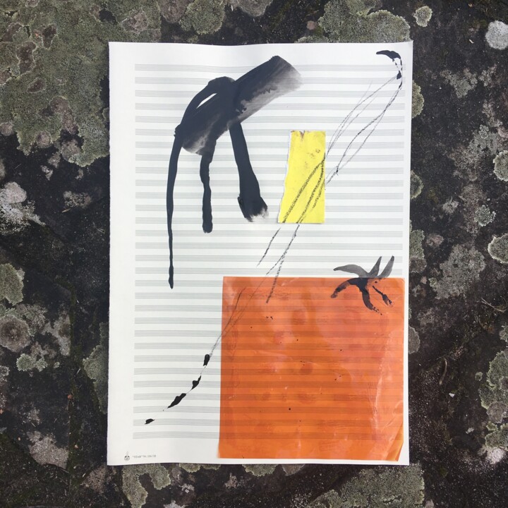 Collages titled "Folk Implosion - Bu…" by Pacôme Genty, Original Artwork, Acrylic