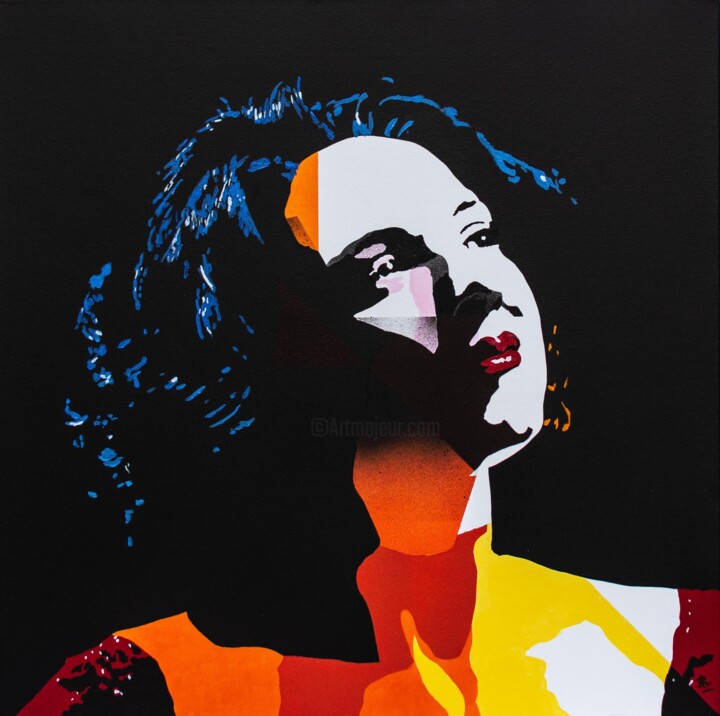 Khatia Schilderij, 23,6x23,6 in