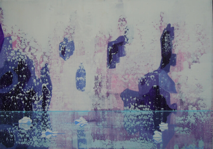Peinture intitulée "Féeries " par Amélie Romet, Œuvre d'art originale, Acrylique