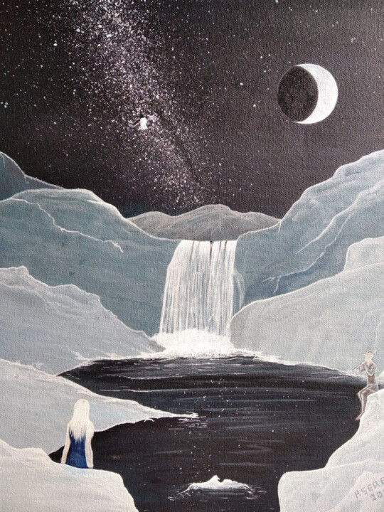 Painting titled "Sterne de Goudall" by Patrice Serelle, Original Artwork, Acrylic