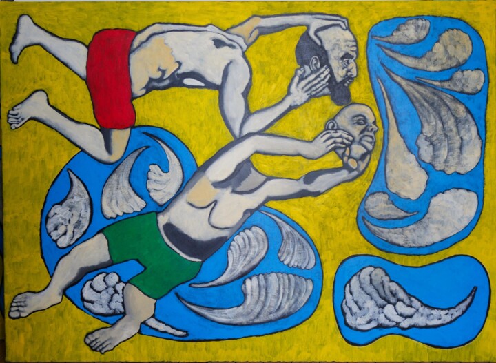 Peinture intitulée "Eole" par Guillaume Cord, Œuvre d'art originale, Acrylique