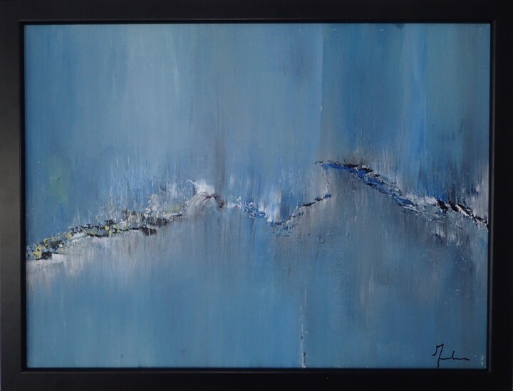 Painting titled "Faille" by Magali Martin, Original Artwork, Acrylic