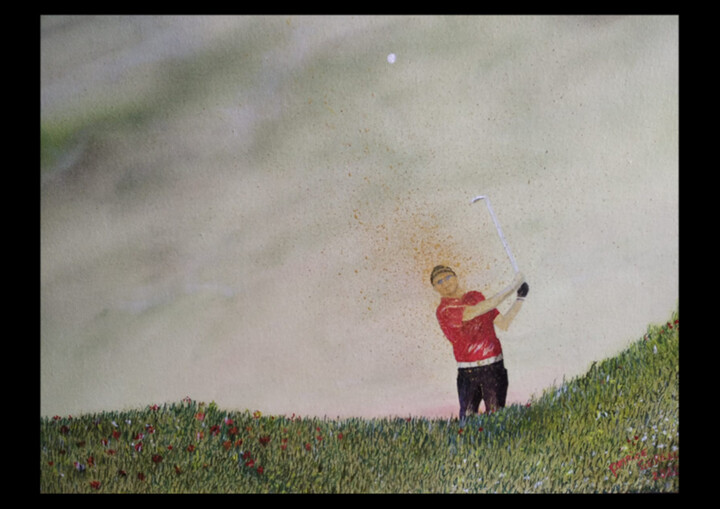 Painting titled "Sortie de bunker" by Patrice Serelle, Original Artwork, Oil