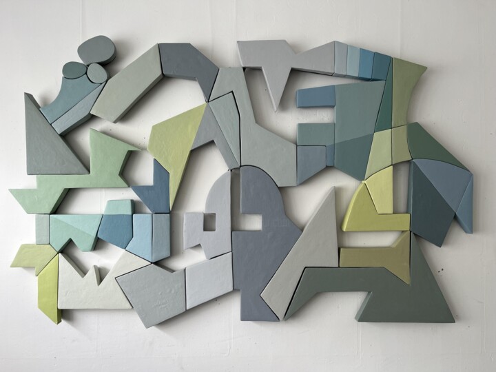 Peinture intitulée ""Third Eye", diptyq…" par Aline Jagodowicz, Œuvre d'art originale
