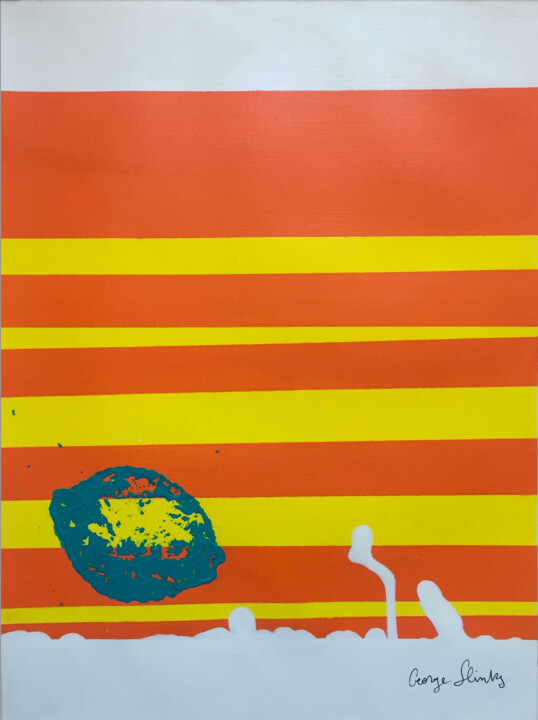 Painting titled "Venetian Blinds II…" by Pierre Bastaroli, Original Artwork, Acrylic
