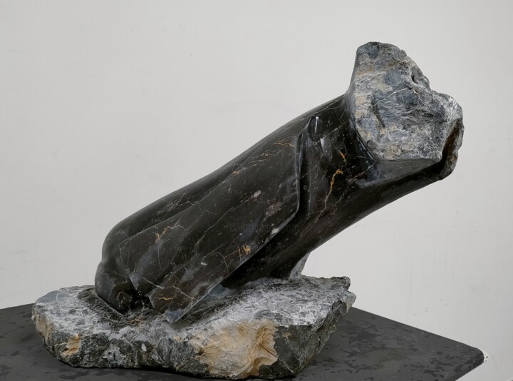 Sculpture titled "2023 . C19" by Alain Despres, Original Artwork, Stone