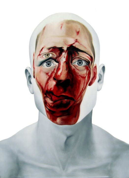 Face F(S)111 Tribute To Modern Time 绘画, 86.6x63 in