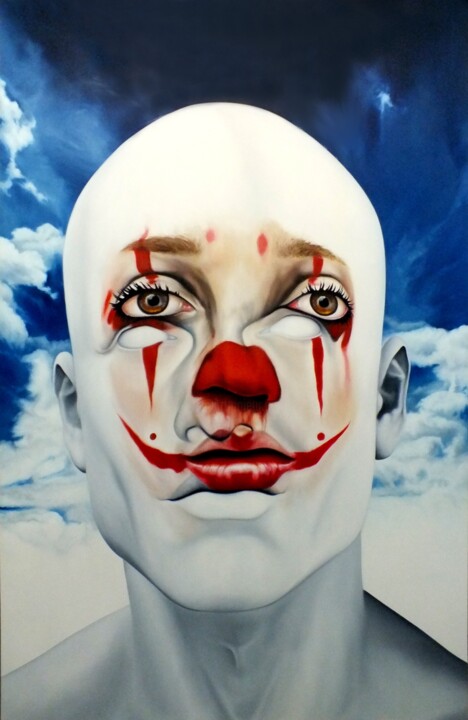 Face FS131 Social Time v3 Wide Sky Schilderij, 98,4x63 in