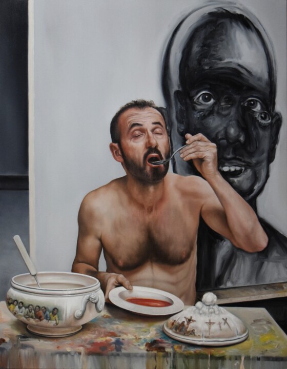 Face FS188 Last Dinner Golgoth'art series Pintura, 63x49,2 in