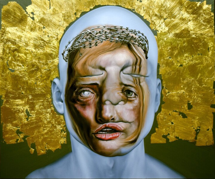 Schilderij,  43,3x52 in 