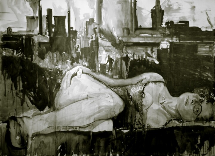 Drawing titled "Face FS Madonna ser…" by Christophe Avella Bagur, Original Artwork, Ink