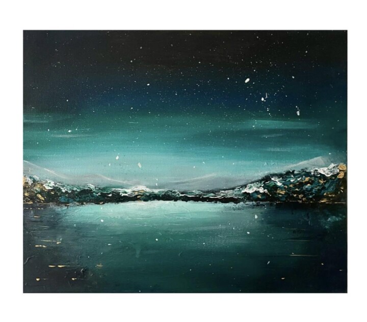 Painting titled "sadness" by Mdamepomme, Original Artwork, Acrylic