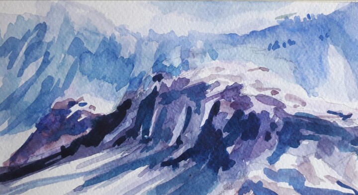 Peinture intitulée "Rafraichissement " par Caroline Brueder, Œuvre d'art originale, Aquarelle