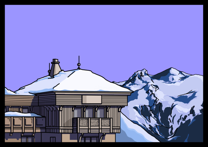 Digital Arts titled "chalet" by Philippe Keat Chea Oum, Original Artwork