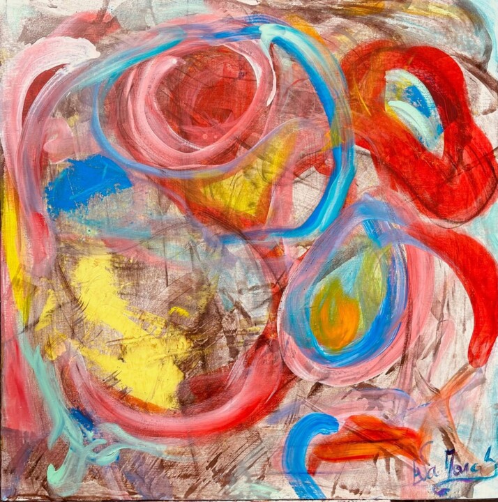 Peinture intitulée "EVAMARC H 2023 FLOW…" par Eva Marc'H, Œuvre d'art originale, Acrylique