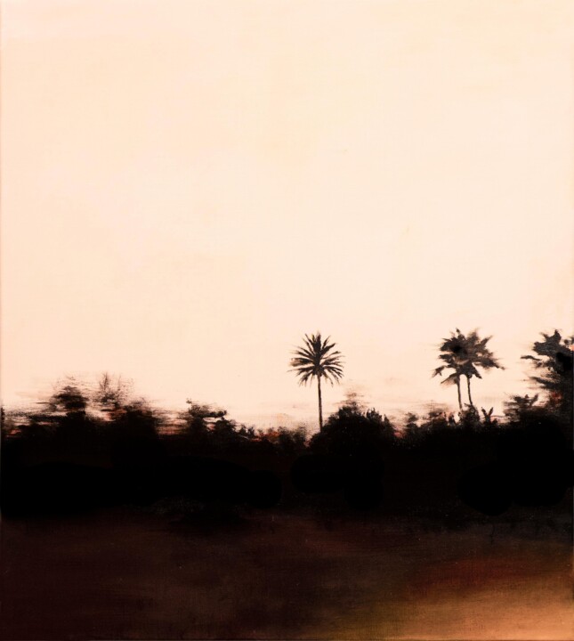 Painting titled "Crepuscule" by Chris  Veeneman, Original Artwork, Oil