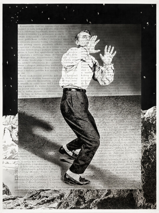 Desenho intitulada "Conspiracy and Cons…" por Nemanja Nikolic, Obras de arte originais, Tinta