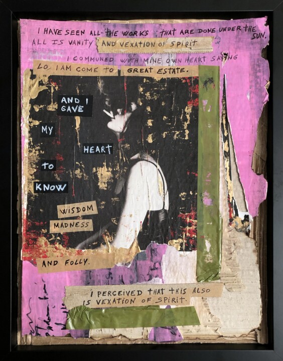 Collages titled "Vexation Of spirit" by Zar, Original Artwork, Cardboard