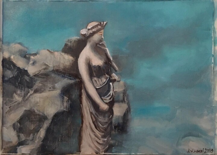 Painting titled "Baïa" by Marianna Drinoczi Painting, Original Artwork, Oil