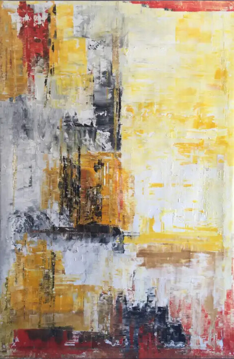 Painting titled "Indécible" by Hervé Souffi, Original Artwork, Acrylic