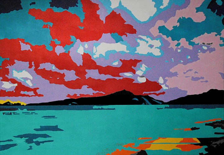 Painting titled "Tahaa" by Jean Philoctete, Original Artwork, Acrylic