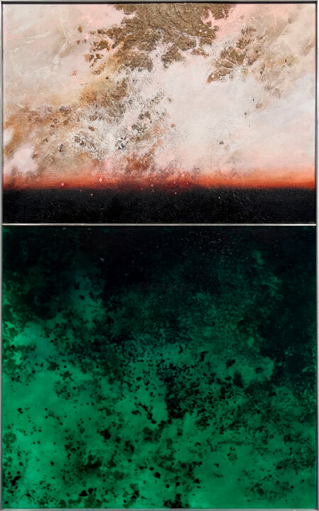 Peinture intitulée "Dichotomy" par Chris  Veeneman, Œuvre d'art originale, Huile